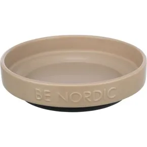 BE NORDIC flache Keramikschale, 0,3l / 16 cm, graubraun